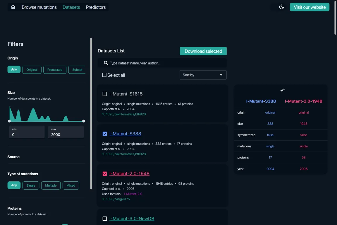 Datasets project preview 2